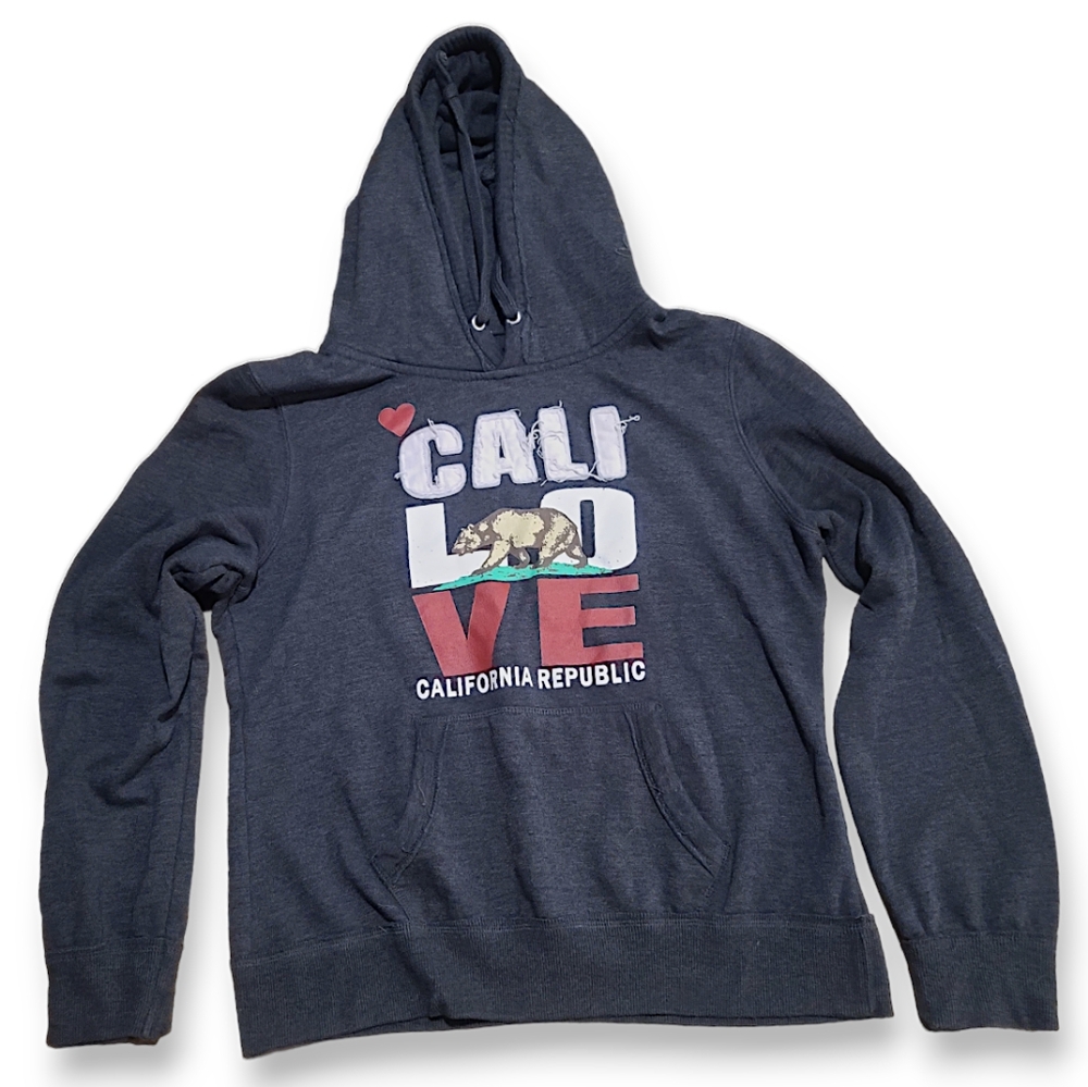 California Love Heritage Pacific Merchants Women's Hoodie Size Large